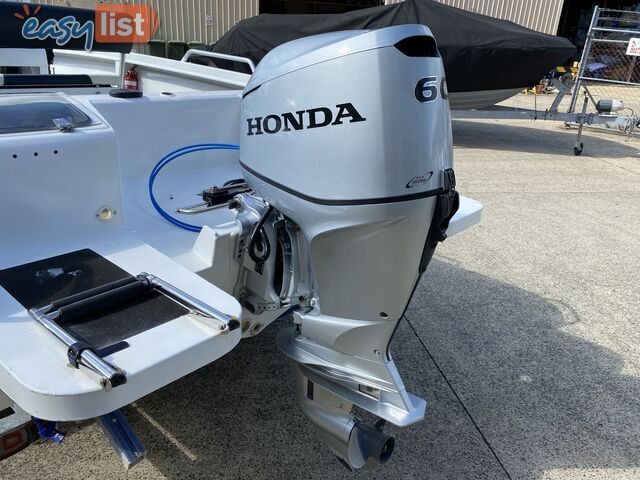 2015 Morningstar Bayfisher 498 with 60hp Honda on Galvanized Dunbier trailer