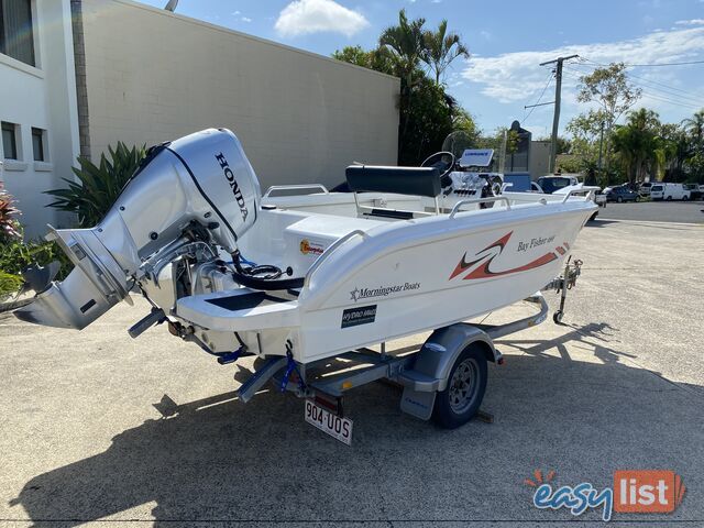 2015 Morningstar Bayfisher 498 with 60hp Honda on Galvanized Dunbier trailer