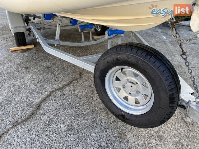 2010 Silver Marine Captain 480b RIB powered by 75hp Mercury on fully Galvanized trailer 