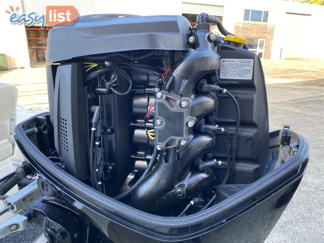 2010 Silver Marine Captain 480b RIB powered by 75hp Mercury on fully Galvanized trailer 