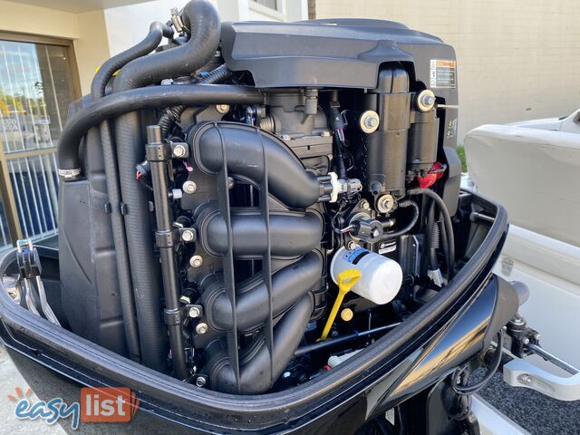 2010 Silver Marine Captain 480b RIB powered by 75hp Mercury on fully Galvanized trailer 