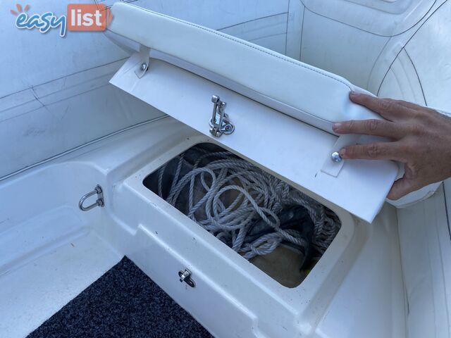 2010 Silver Marine Captain 480b RIB powered by 75hp Mercury on fully Galvanized trailer 