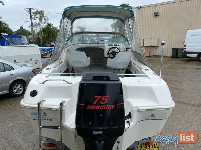 2003 Mustang 1600Half Cabin - 75HP Mercury 246 Hours