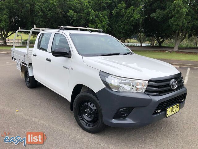 2016 Toyota Hilux TGN121R MY17 WORKMATE Automatic Dual Cab Chassis Tray Back Ute 
