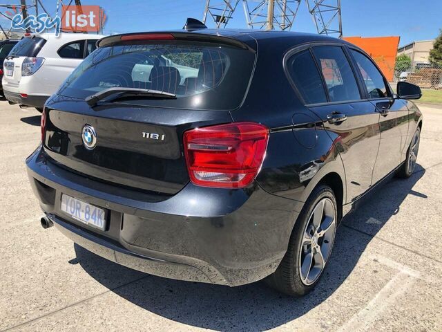 2013 BMW 118I  F20 MY13 HATCH, 5 DOORS, 5 SEATS