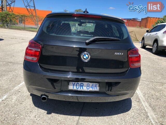 2013 BMW 118I  F20 MY13 HATCH, 5 DOORS, 5 SEATS