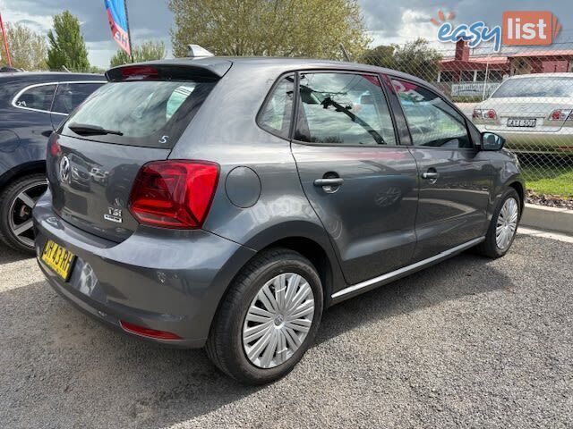 2016 VOLKSWAGEN POLO 66 TSI TRENDLINE 6R MY16 HATCH, 5 DOORS, 5 SEATS