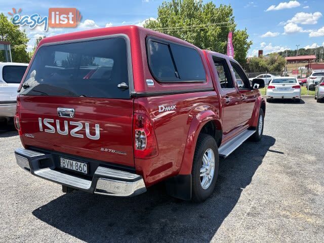 2011 ISUZU D-MAX LS (4X2) TF MY10 UTE TRAY, 4 DOORS, 5 SEATS