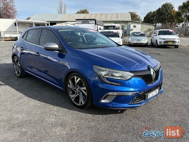 2017 RENAULT MEGANE GT 205 BFB MY17 UPDATE HATCH, 5 DOORS, 5 SEATS