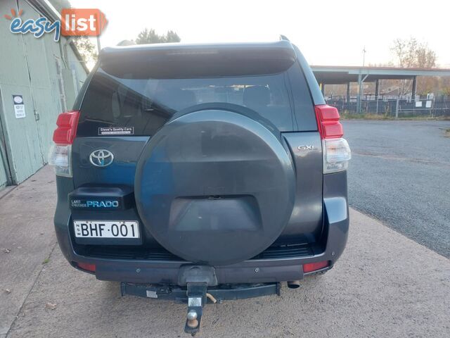 2012 TOYOTA LANDCRUISER PRADO GXL (4X4) KDJ150R 11 UPGRADE SUV, 4 DOORS, 7 SEATS