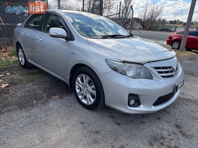 2011 TOYOTA COROLLA ULTIMA ZRE153R MY11 SEDAN, 4 DOORS, 5 SEATS