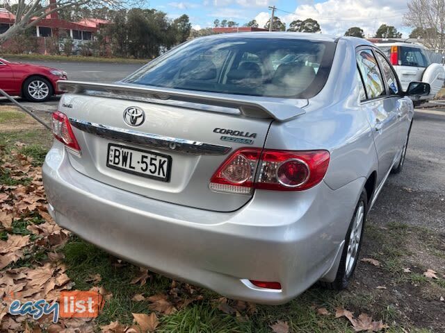 2011 TOYOTA COROLLA ULTIMA ZRE153R MY11 SEDAN, 4 DOORS, 5 SEATS