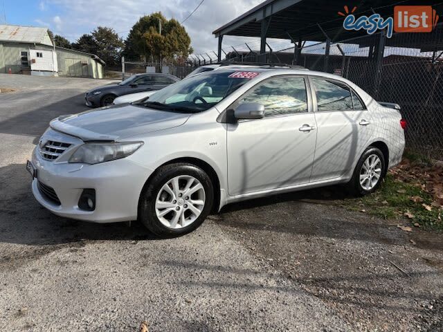 2011 TOYOTA COROLLA ULTIMA ZRE153R MY11 SEDAN, 4 DOORS, 5 SEATS