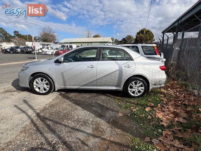 2011 TOYOTA COROLLA ULTIMA ZRE153R MY11 SEDAN, 4 DOORS, 5 SEATS