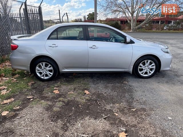 2011 TOYOTA COROLLA ULTIMA ZRE153R MY11 SEDAN, 4 DOORS, 5 SEATS
