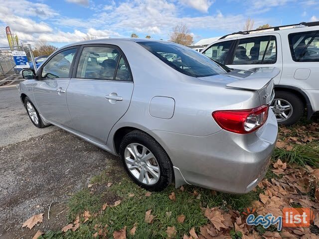 2011 TOYOTA COROLLA ULTIMA ZRE153R MY11 SEDAN, 4 DOORS, 5 SEATS