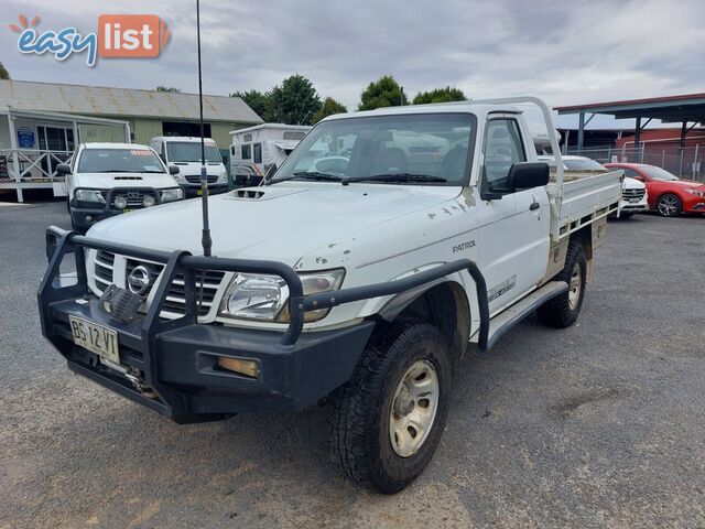 2006 NISSAN PATROL DX (4X4) GU UTE TRAY, 2 DOORS, 3 SEATS