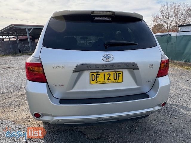 2008 TOYOTA KLUGER KX-S (4X4) GSU45R SUV, 4 DOORS, 7 SEATS