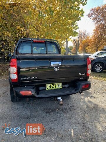 2012 GREAT WALL V240 (4X4) K2 MY11 UTE TRAY, 4 DOORS, 5 SEATS