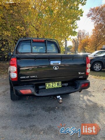 2012 GREAT WALL V240 (4X4) K2 MY11 UTE TRAY, 4 DOORS, 5 SEATS