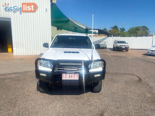 2012 Toyota Hilux SR 4x4 Dual Cab Ute Manual, White, Turbo Diesel