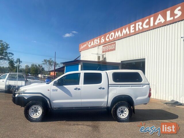 2012 Toyota Hilux SR 4x4 Dual Cab Ute Manual, White, Turbo Diesel