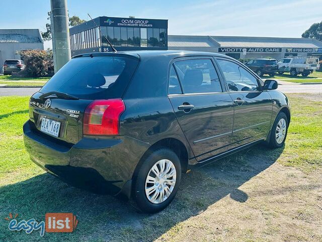 2003  TOYOTA COROLLA Ascent ZZE122R HATCHBACK