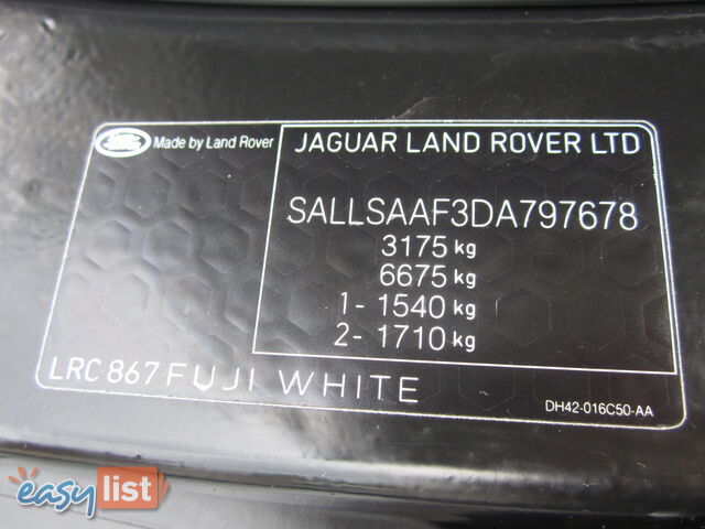 2013 Land Rover Range Rover Sport L320 SDV6 Wagon Automatic