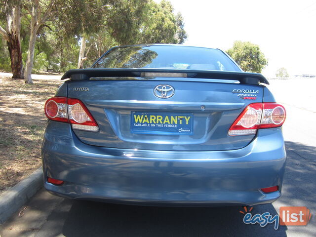 2012 Toyota Corolla ZRE152R ASCENTSPORT Sedan Automatic