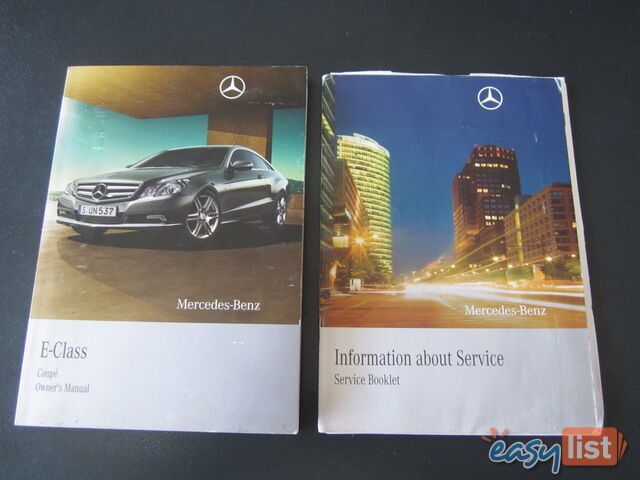 2009 Mercedes-Benz E-Class C207 E 350 AVANTGARDE Coupe Automatic