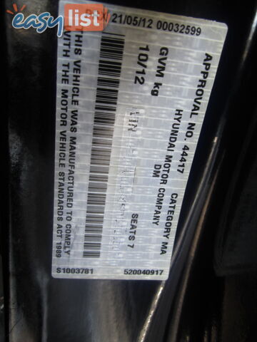 2012 Hyundai Santa Fe HIGHLANDER Wagon Automatic