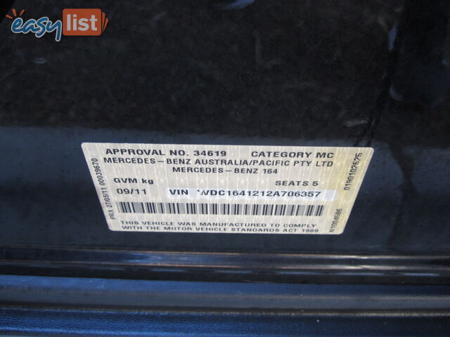 2011 Mercedes-Benz M-Class W164 SUV Automatic