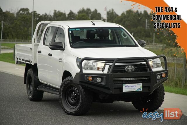 2019 TOYOTA HILUX SR DUAL CAB GUN126R CAB CHASSIS