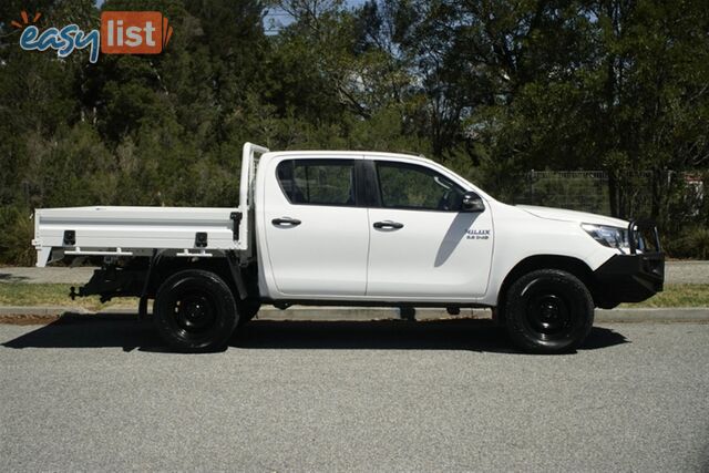 2018 TOYOTA HILUX SR DUAL CAB GUN126R CAB CHASSIS