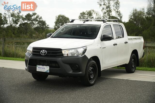 2017 TOYOTA HILUX WORKMATE DUAL CAB TGN121R UTILITY