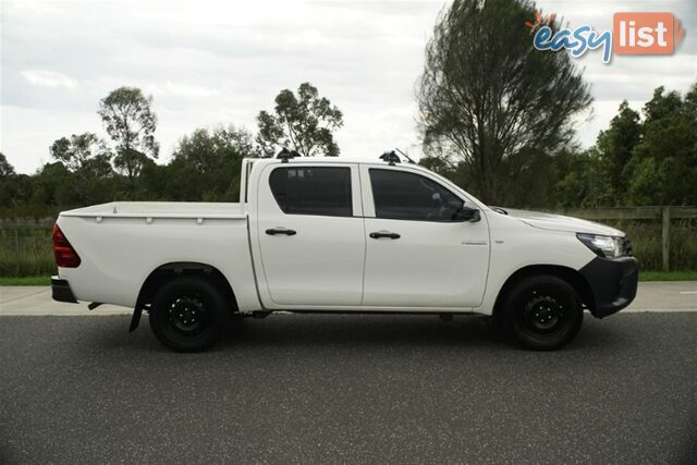 2017 TOYOTA HILUX WORKMATE DUAL CAB TGN121R UTILITY