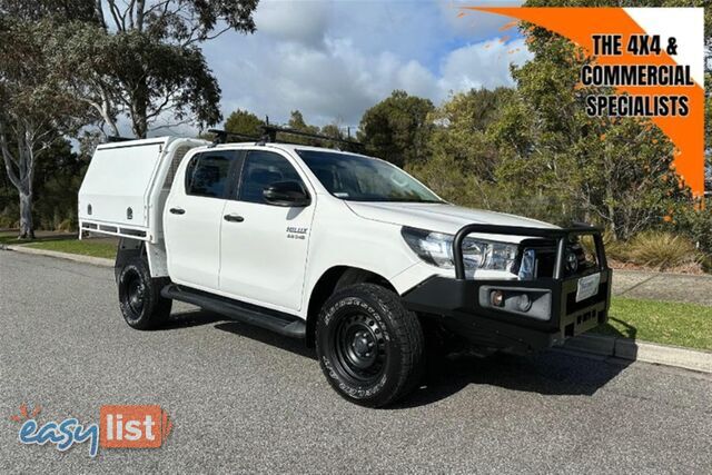 2018 TOYOTA HILUX SR DUAL CAB GUN126R CAB CHASSIS