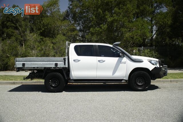 2017 TOYOTA HILUX SR DUAL CAB GUN126R CAB CHASSIS