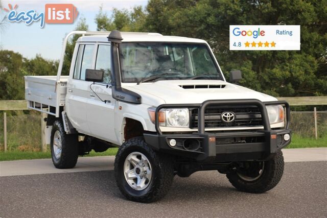 2018 TOYOTA LANDCRUISER WORKMATE DUAL CAB VDJ79R CAB CHASSIS