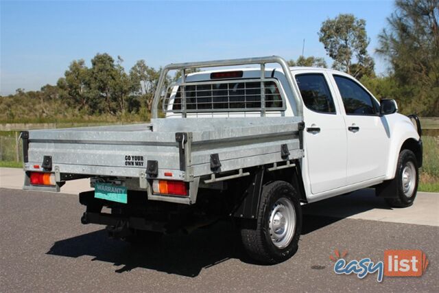 2016 ISUZU D-MAX SX DUAL CAB MY15.5 CAB CHASSIS