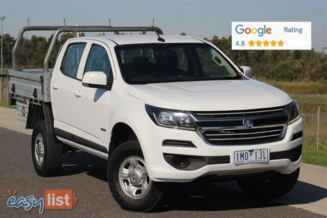 2018 HOLDEN COLORADO LS DUAL CAB RG MY19 CAB CHASSIS