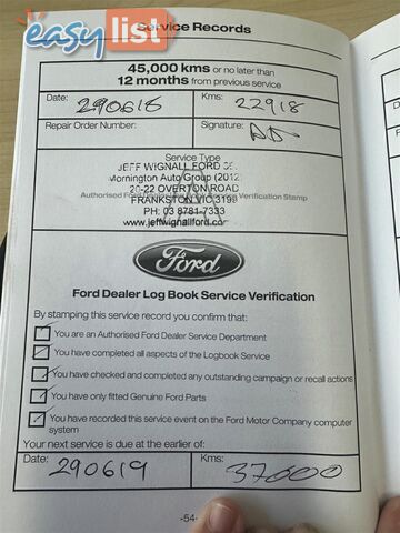 2015 FORD RANGER XLT HI-RIDER DUAL CA PX UTILITY