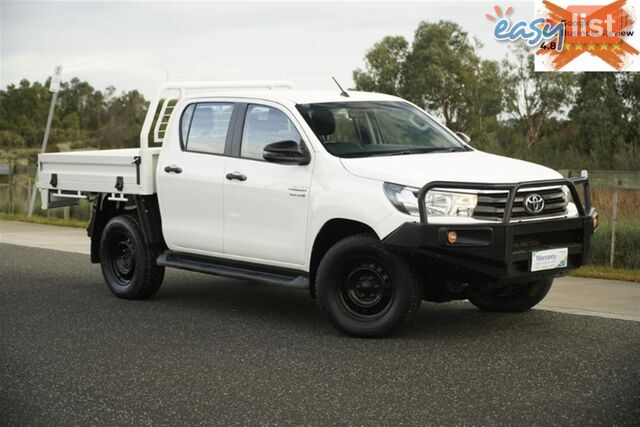 2018 TOYOTA HILUX SR DUAL CAB GUN126R CAB CHASSIS