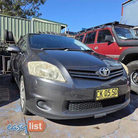 2011 TOYOTA COROLLA ASCENT ZRE152R MY11 HATCH, 5 DOORS, 5 SEATS