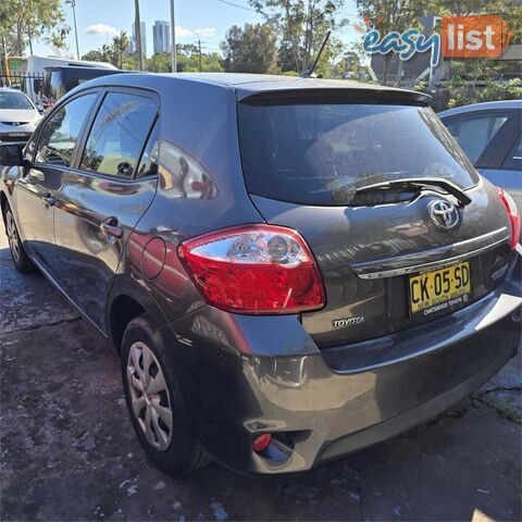 2011 TOYOTA COROLLA ASCENT ZRE152R MY11 HATCH, 5 DOORS, 5 SEATS