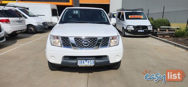 2013 Nissan Navara D40 KING CAB ST-X 4X4 Ute Manual