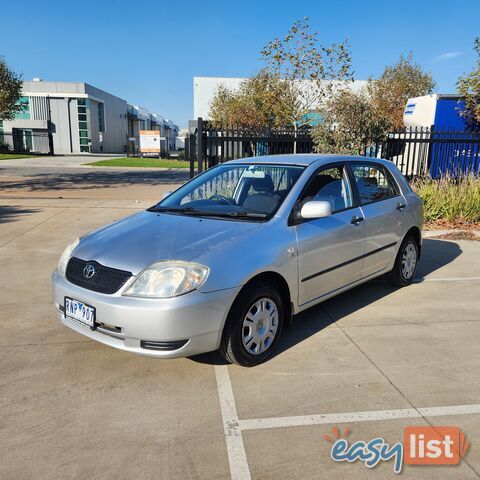2002 Toyota Corolla Ascent ZZE122R Hatchback Automatic