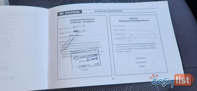 2010 Hyundai i20 PB MY13 ACTIVE Hatchback Manual