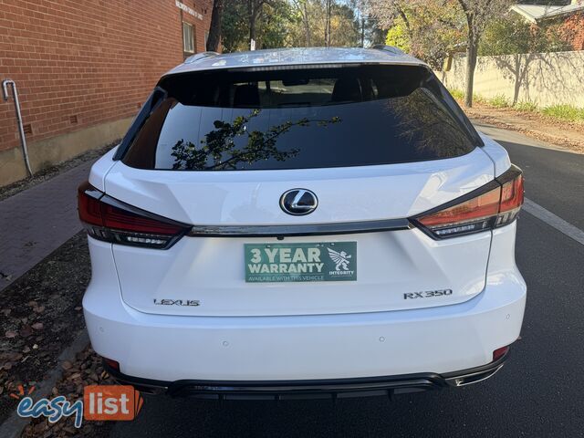 2021 Lexus RX350 GGL25R F SPORT Wagon Automatic