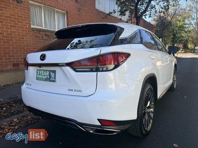 2021 Lexus RX350 GGL25R F SPORT Wagon Automatic